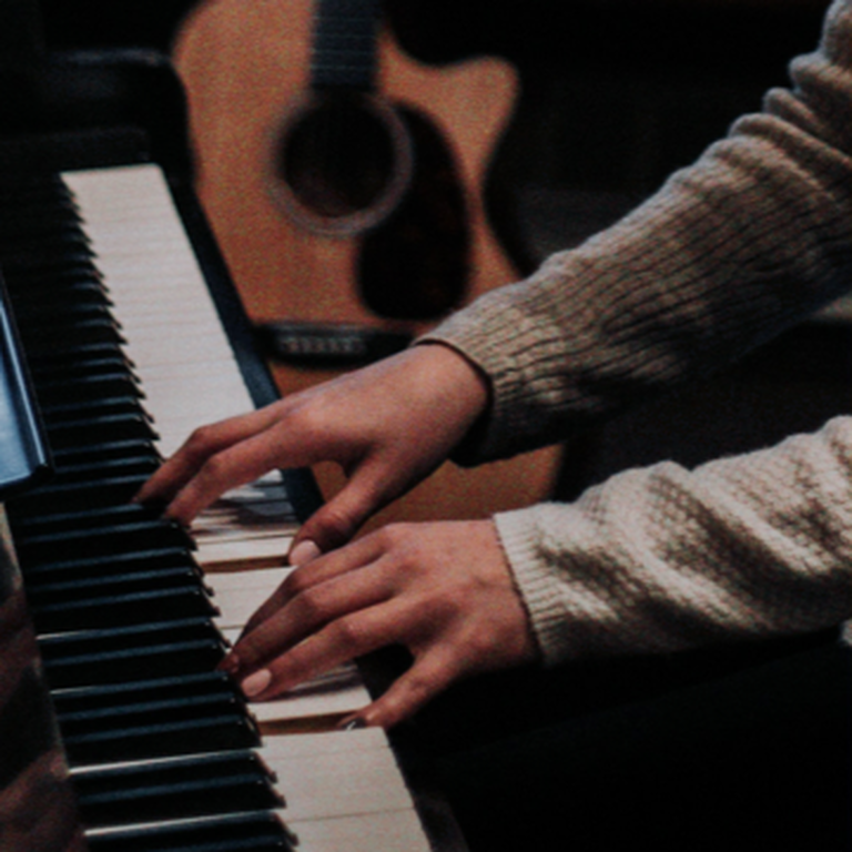 A man playing piano A man playing piano