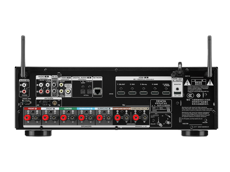 AVR-X1600H, 黑色, dynamic