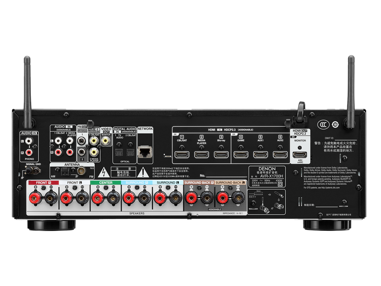 AVR-X1700H, , dynamic