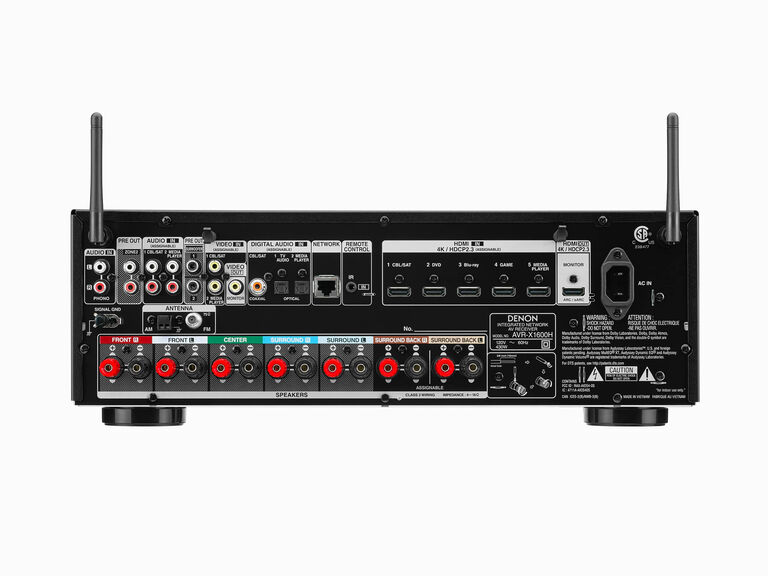 AVR-X1600H, Black, dynamic