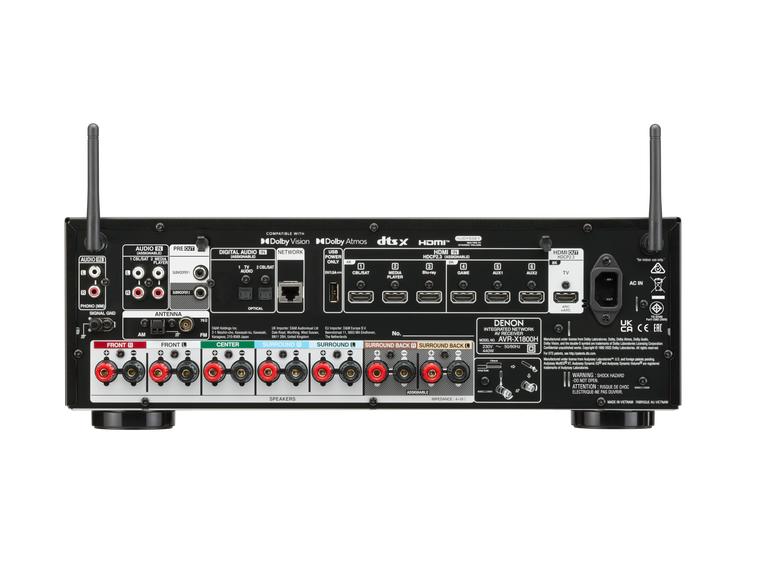 AVR-X1800H, Black, dynamic