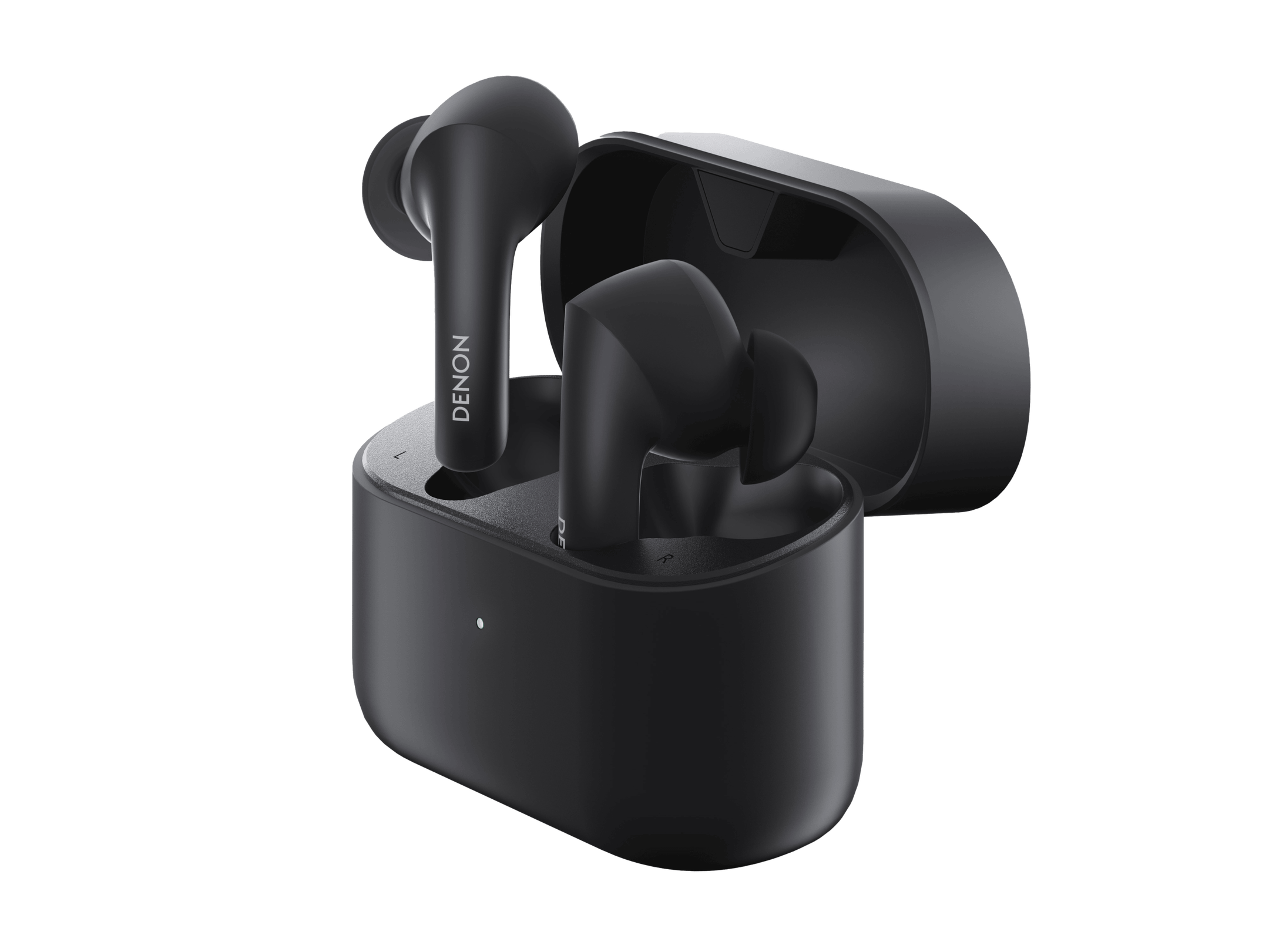 Denon Wireless Earbuds, Black, dynamic
