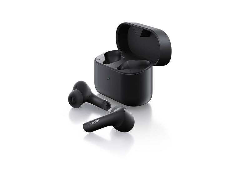 Denon Wireless Earbuds, Black, dynamic