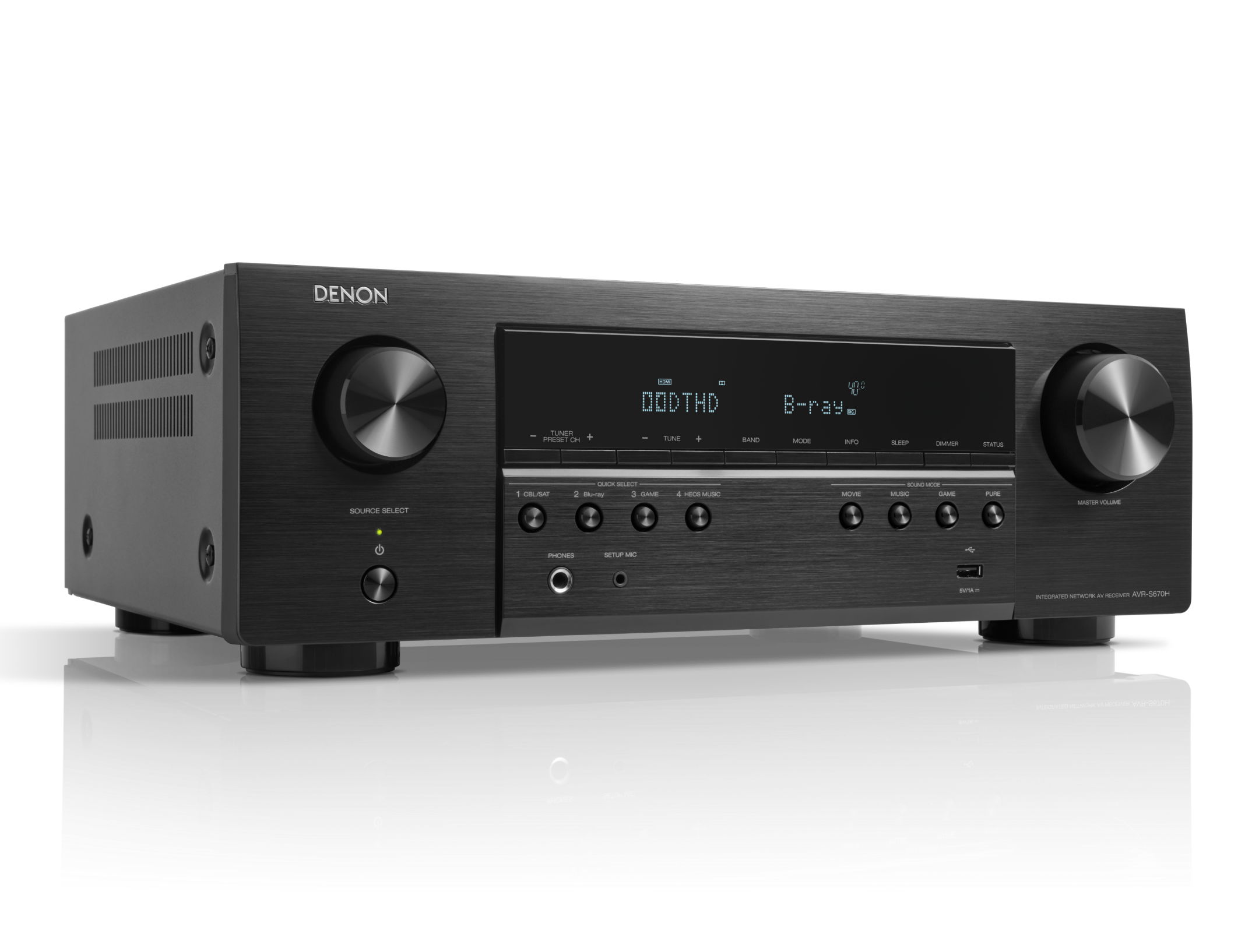 AVR-S670H, Black, dynamic