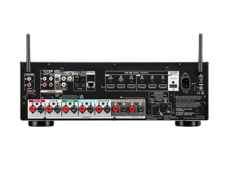 AVR-X1700H, Black, dynamic