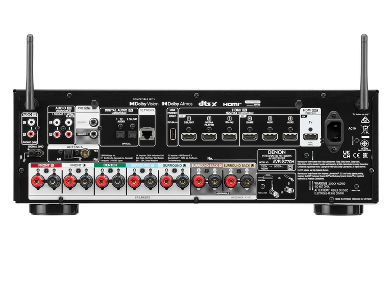 AVR-S770H, Black, dynamic