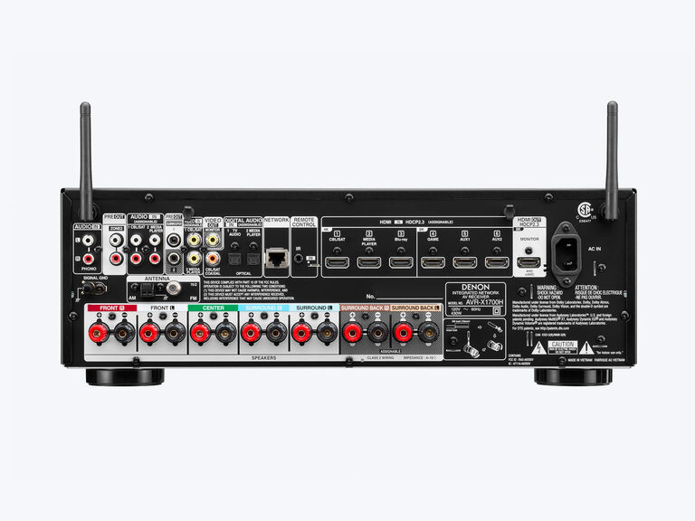 AVR-X1700H, Black, dynamic