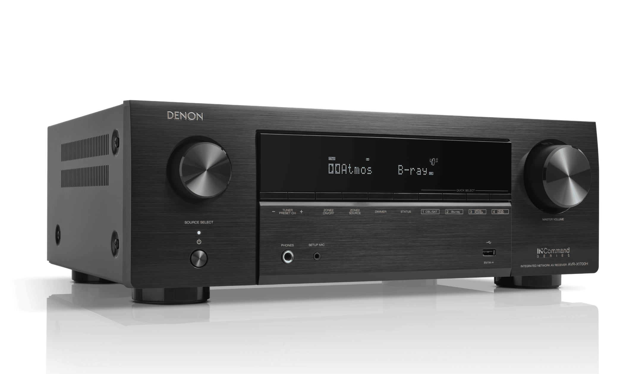 AVR-X1700H, Black, dynamic