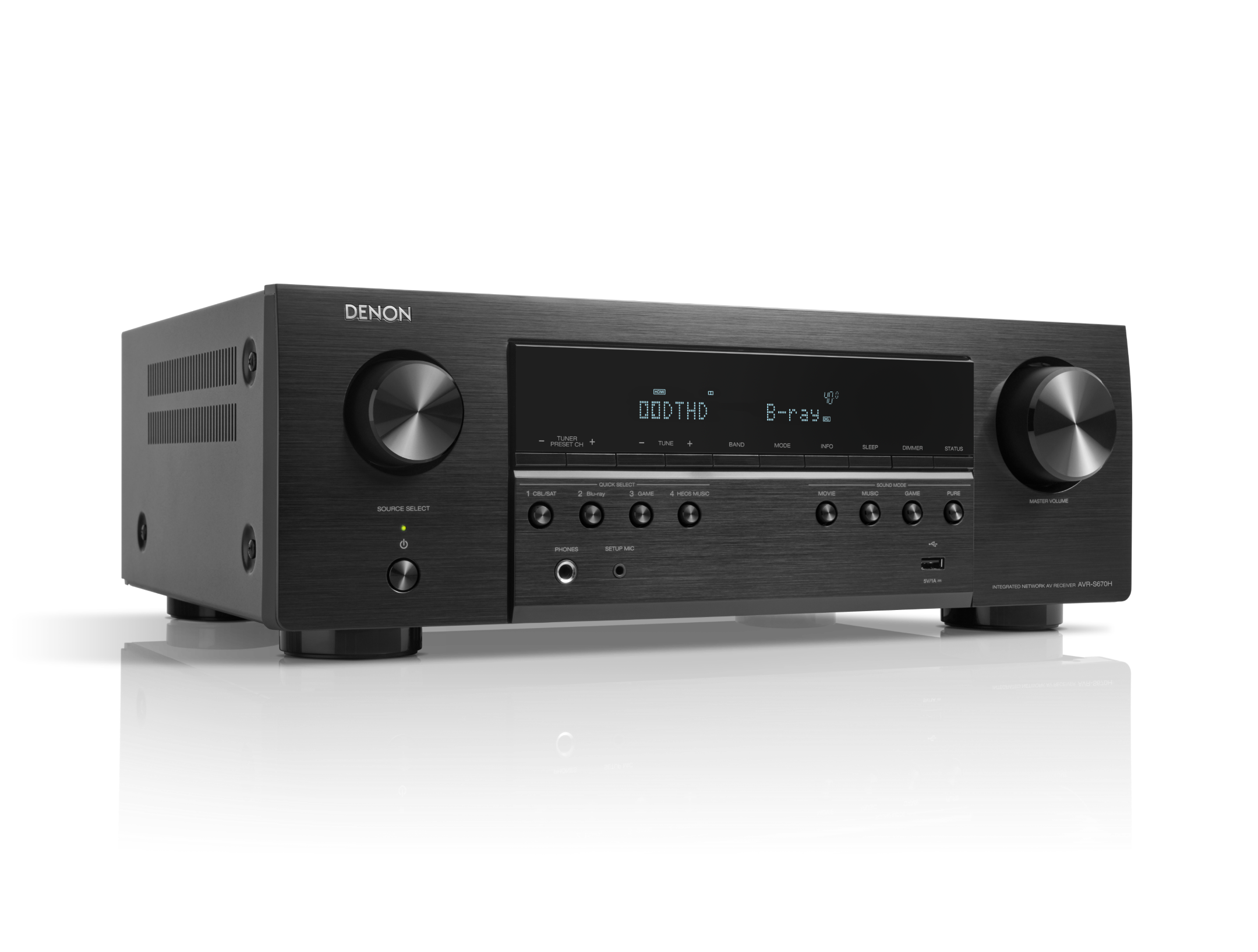 AVR-S670H, Black, dynamic