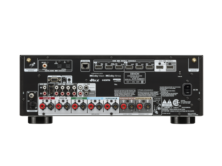AVR-X2800H, Black, dynamic