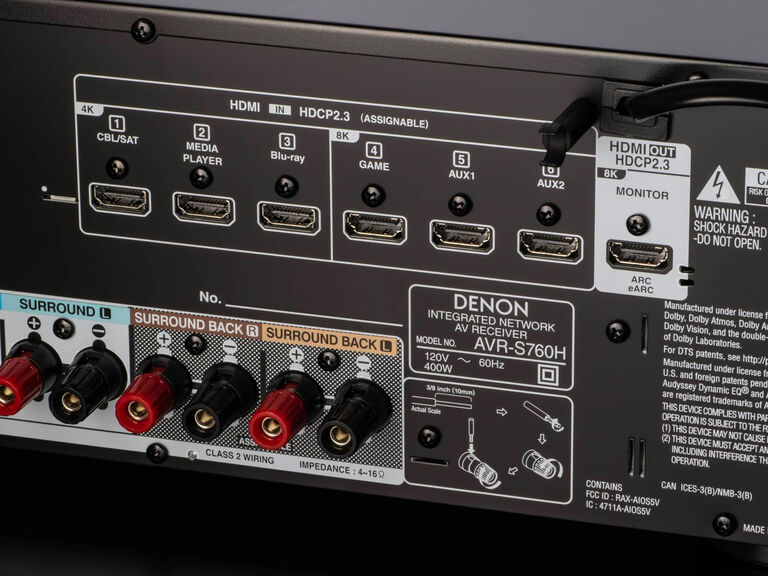 AVR-S760H, Black, dynamic
