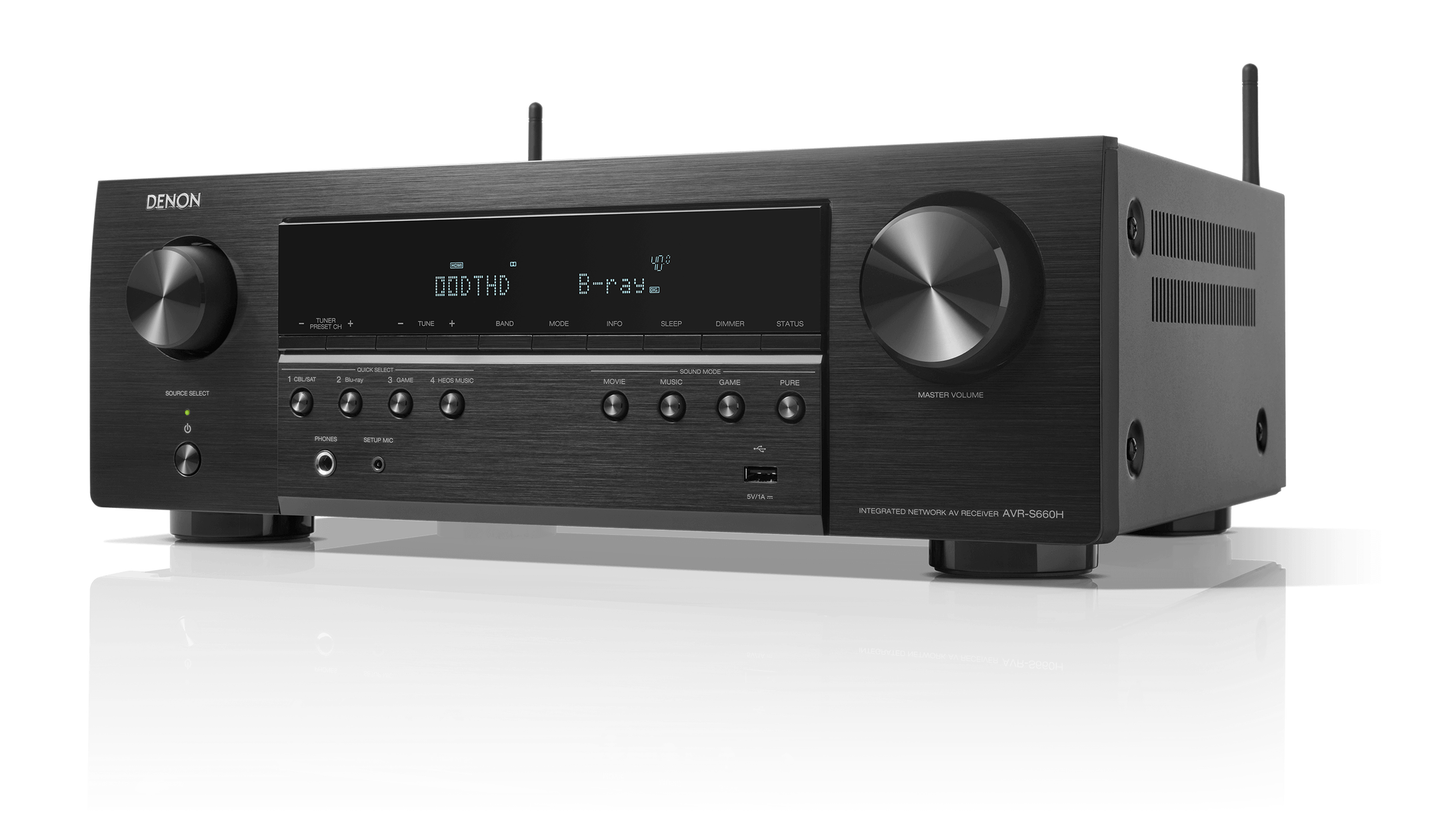 AVR-S660H, Black, dynamic